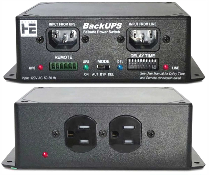 Henry Engineering BACKUPS™ FAILSAFE UPS POWER SWITCHER