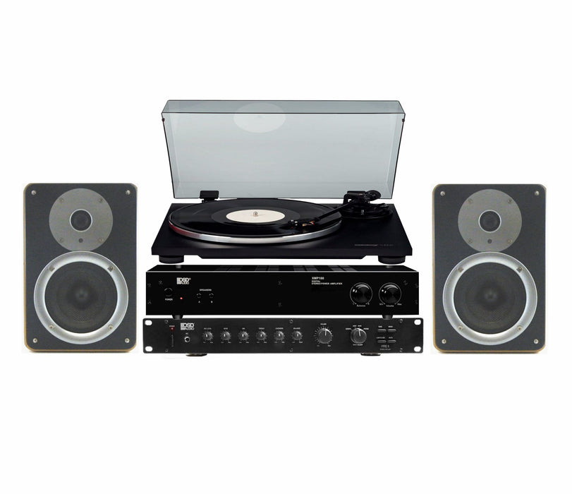 HI-FI AUDIO SYSTEM with 150 Watt Power Amplifier, Pre Amp and Belt Drive Vinyl LP Turntable - AMERICAN RECORDER TECHNOLOGIES, INC.