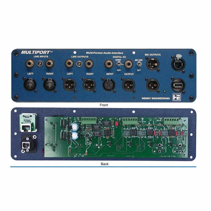 Henry Engineering MULTIPORT™ MULTI-FORMAT AUDIO INTERFACE PANEL