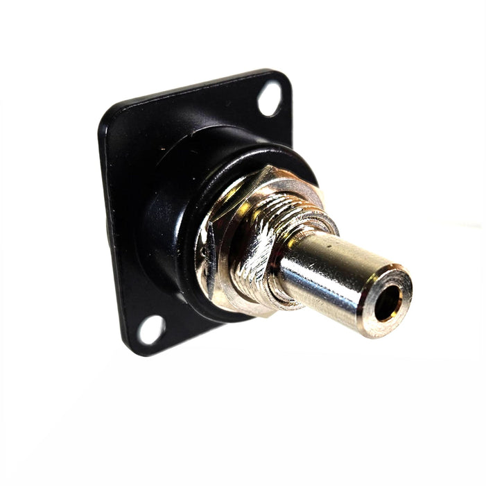 AMERICAN RECORDER Pass Through 3.5mm TRS Female D Type Chassis Panel Mount - AMERICAN RECORDER TECHNOLOGIES, INC.