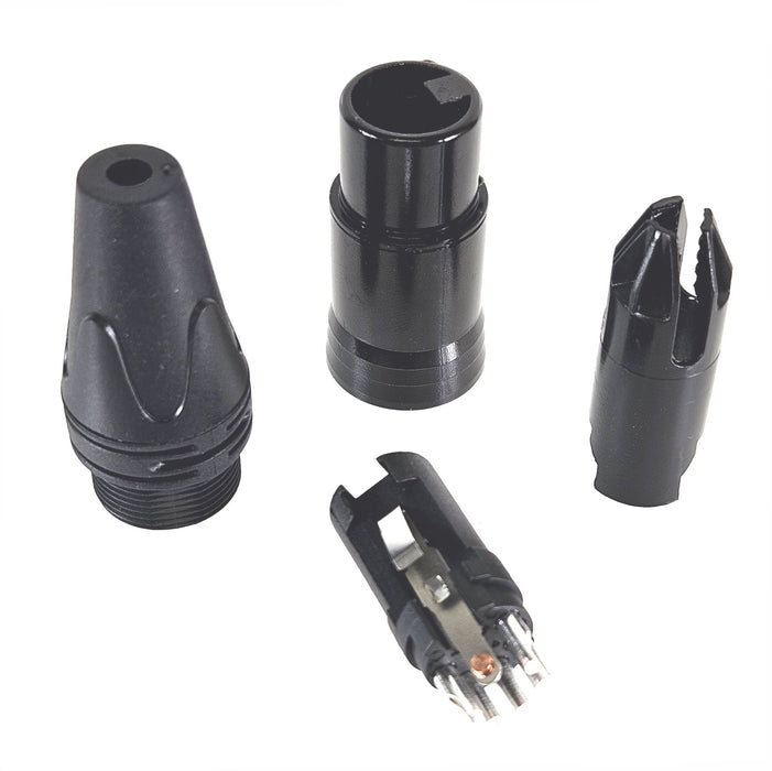AMERICAN RECODER Solder Type 5 pin Female XLR Connector - Black - AMERICAN RECORDER TECHNOLOGIES, INC.
