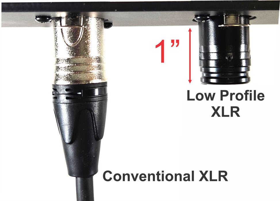 AMERICAN RECORDER Low Profile XLR to XLR Balanced Patch Cable - AMERICAN RECORDER TECHNOLOGIES, INC.