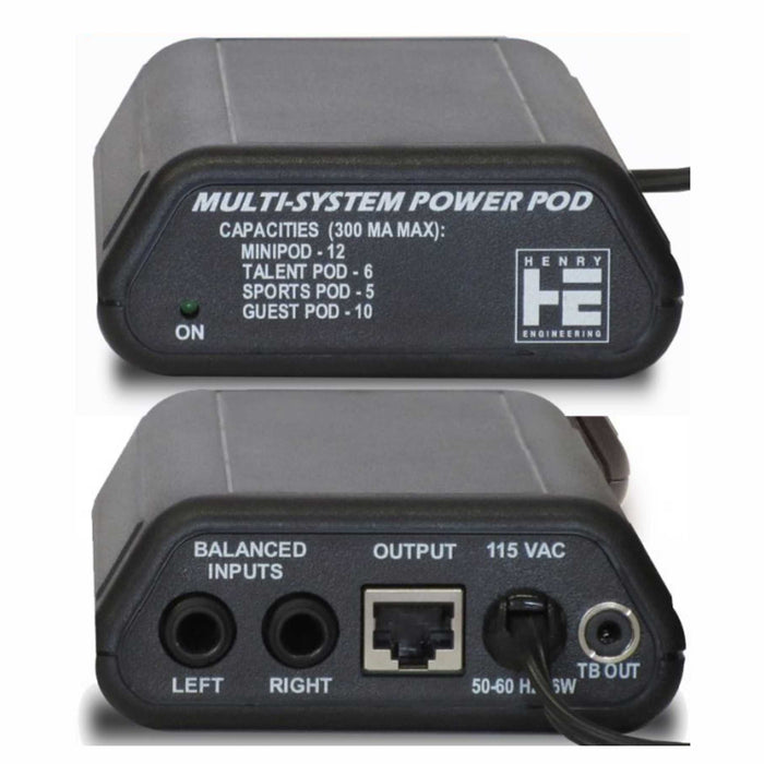 Henry Engineering MULTI-SYSTEM POWERPOD™ POWER SUPPLY FOR ALL HENRY ENGINEERING POD PRODUCTS