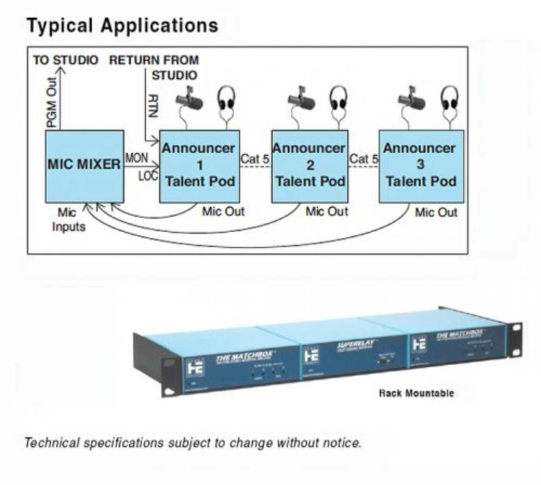 Henry Engineering TALENTPOD II™ MIC & HEADPHONE CONTROLLER - AMERICAN RECORDER TECHNOLOGIES, INC.