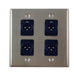 Dual Gang Stainless Steel Wall Plates with Four XLR Male - AMERICAN RECORDER TECHNOLOGIES, INC.
