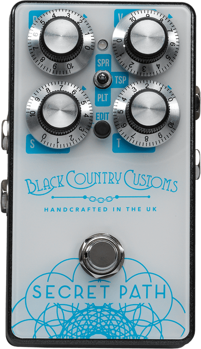 LANEY - Black Country Custom Secret Path REVERB Guitar Pedal - AMERICAN RECORDER TECHNOLOGIES, INC.