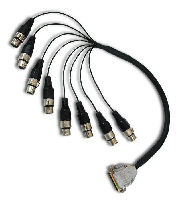 DB25 to 4 XLR(M)+4 XLR(f) Digital Cable for Tascam; Digidesign; Panasonic - AMERICAN RECORDER TECHNOLOGIES, INC.