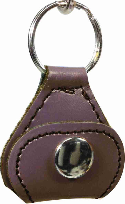 Leather Key Chain with Guitar Pick Holder & Picks - AMERICAN RECORDER TECHNOLOGIES, INC.