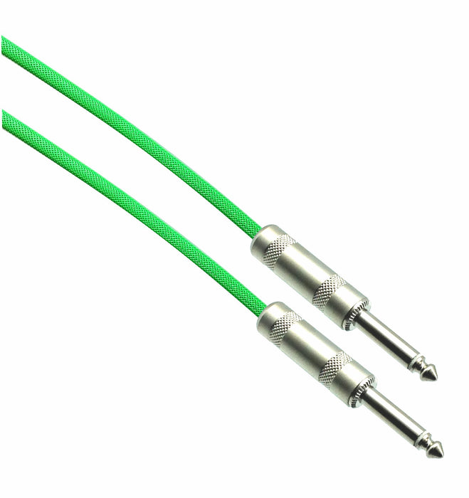 NEON GREEN Designer Series Guitar Cables - 1/4" Straight to Straight - AMERICAN RECORDER TECHNOLOGIES, INC.