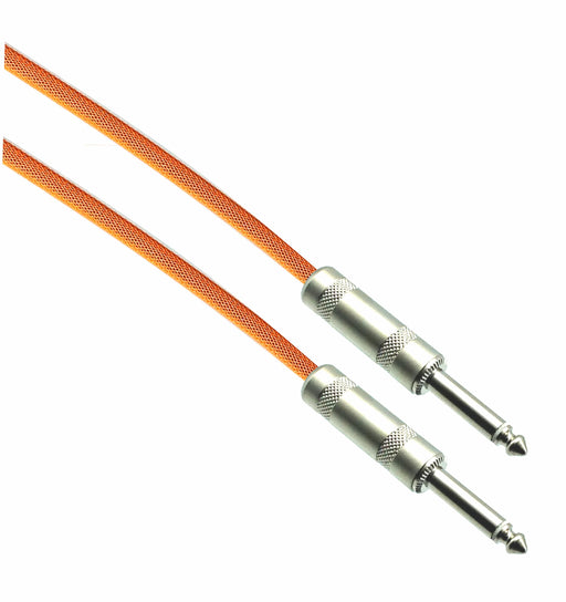 NEON ORANGE Designer Series Guitar Cables - 1/4" Straight to Straight - AMERICAN RECORDER TECHNOLOGIES, INC.
