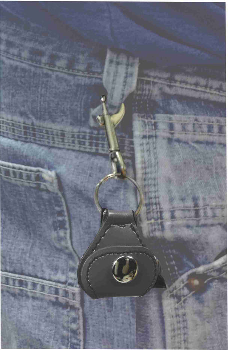 Leather Key Chain with Guitar Pick Holder & Picks - AMERICAN RECORDER TECHNOLOGIES, INC.