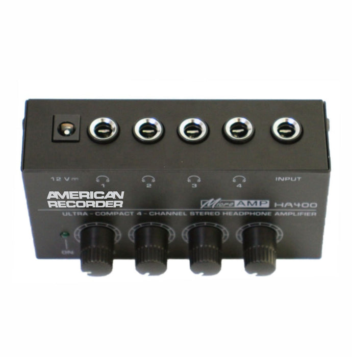 AMERICAN RECORDER 4 Channel Stereo Headphone Amplifier - AMERICAN RECORDER TECHNOLOGIES, INC.