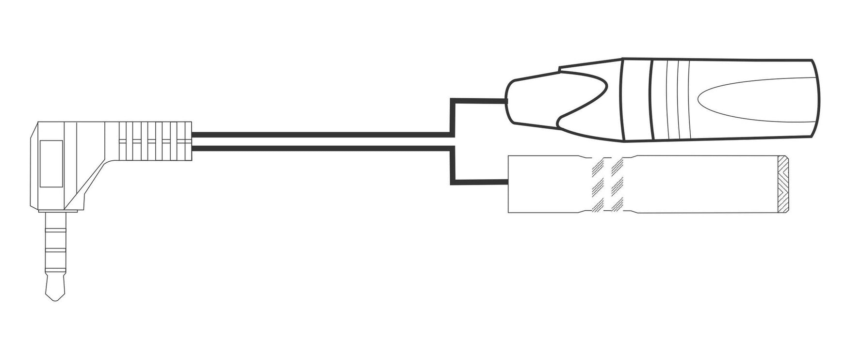 Android Microphone Adapter Cable with XLR Male + Headphone Jack - AMERICAN RECORDER TECHNOLOGIES, INC.
