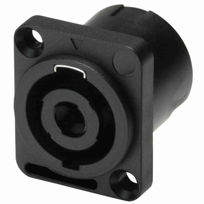 4 Pole Speaker (SPEAK-ON) D Type Panel Mount Connector - AMERICAN RECORDER TECHNOLOGIES, INC.