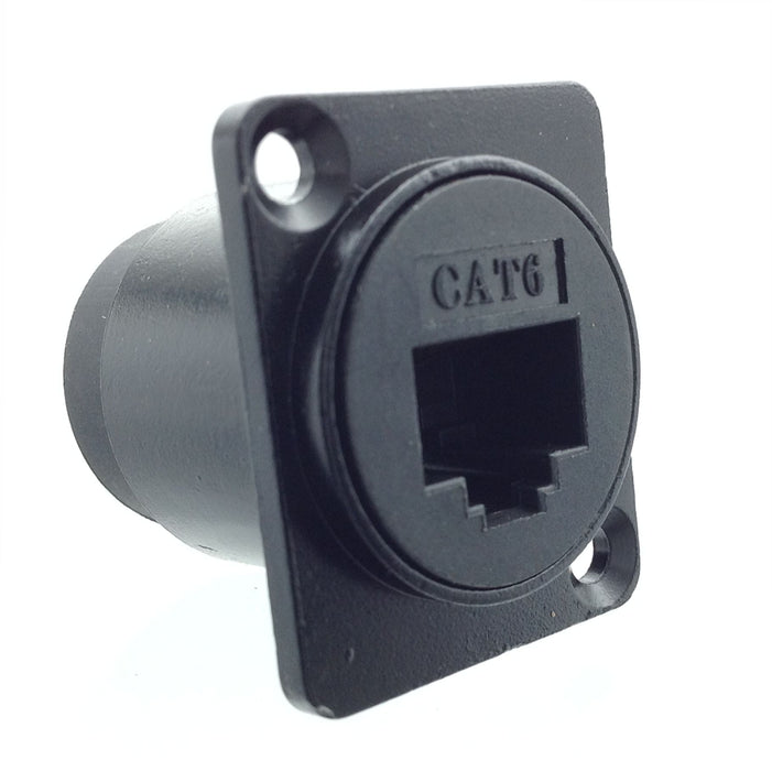 AMERICAN RECORDER Pass Through RJ45 CAT6 D Type Chassis Panel Mount - AMERICAN RECORDER TECHNOLOGIES, INC.