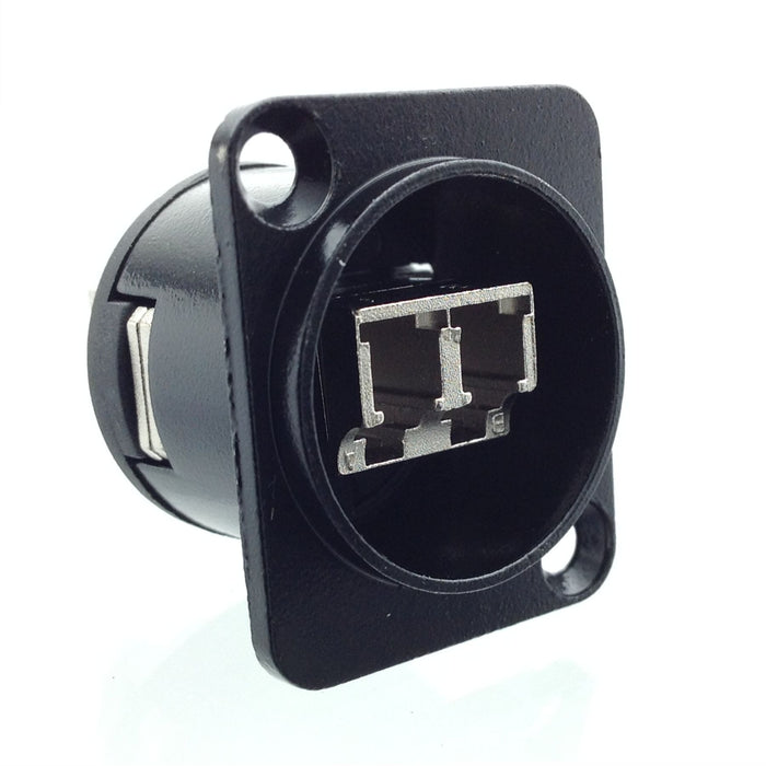 AMERICAN RECORDER Pass Through LC Fiber Optic Female D Type Chassis Panel Mount - AMERICAN RECORDER TECHNOLOGIES, INC.