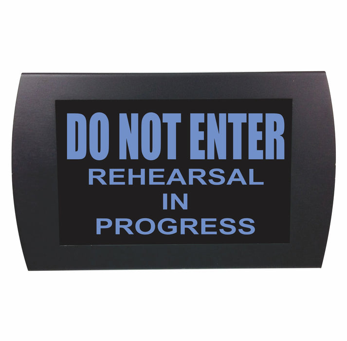 AMERICAN RECORDER - "DO NOT ENTER Rehearsal in Progress" LED Lighted Sign - AMERICAN RECORDER TECHNOLOGIES, INC.