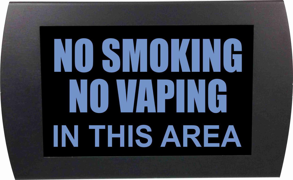 AMERICAN RECORDER - "NO SMOKING/NO VAPING" LED Lighted Sign - AMERICAN RECORDER TECHNOLOGIES, INC.