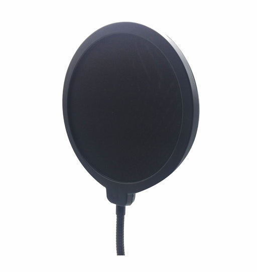 AMERICAN RECORDER 6" Recording Pop Filter with 12 inch gooseneck and heavy duty pole clamp - AMERICAN RECORDER TECHNOLOGIES, INC.