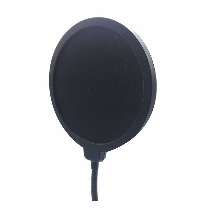 AMERICAN RECORDER 6" Recording Pop Filter with 12 inch gooseneck - AMERICAN RECORDER TECHNOLOGIES, INC.