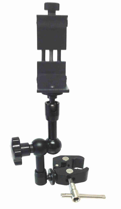 SMART BRACKET Heavy Duty Pole Mount Clamp with 7" One-Knob Adjustable Arm - AMERICAN RECORDER TECHNOLOGIES, INC.