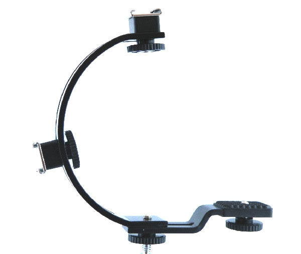 SMART BRACKET 6" C Shaped Camera Bracket with 2 adjustable shoe mounts - AMERICAN RECORDER TECHNOLOGIES, INC.