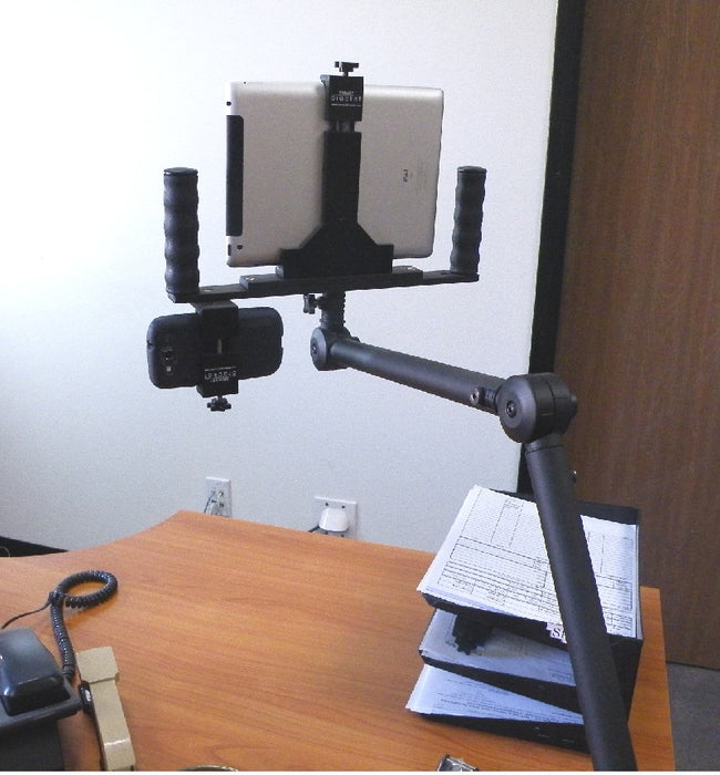 SMART BRACKET Ultimate Work Station for iPad/Tablets with Smart Clamp - AMERICAN RECORDER TECHNOLOGIES, INC.