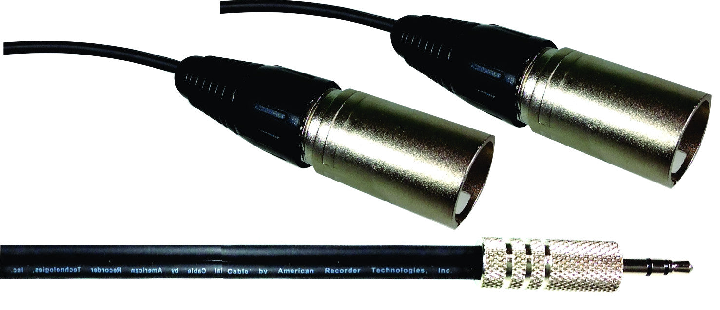 PRO Series 3.5mm to Dual XLR Male - AMERICAN RECORDER TECHNOLOGIES, INC.