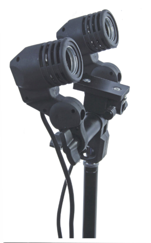 Zumm Photo Dual AC Socket Receptacle with Umbrella Holder for LED - AMERICAN RECORDER TECHNOLOGIES, INC.