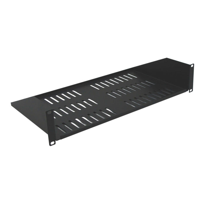 2RU 10" Deep Rack Shelf with Vents - AMERICAN RECORDER TECHNOLOGIES, INC.