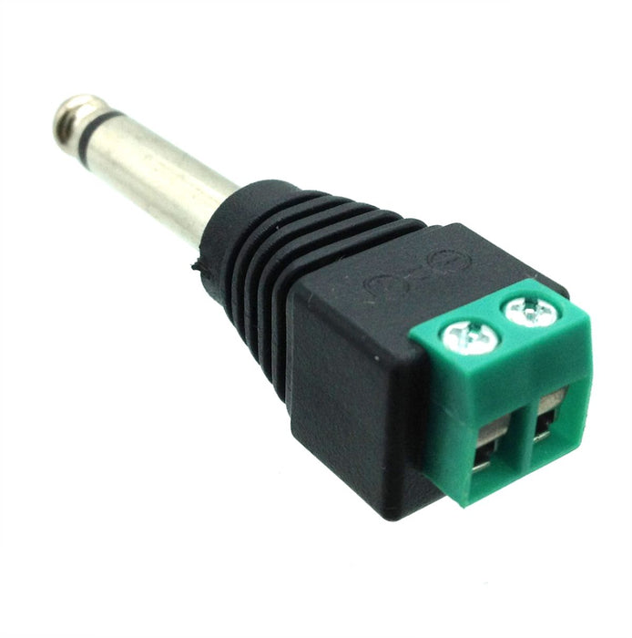 AMERICAN RECORDER 1/4 Inch Mono Male to Screw Terminal Adapter - AMERICAN RECORDER TECHNOLOGIES, INC.