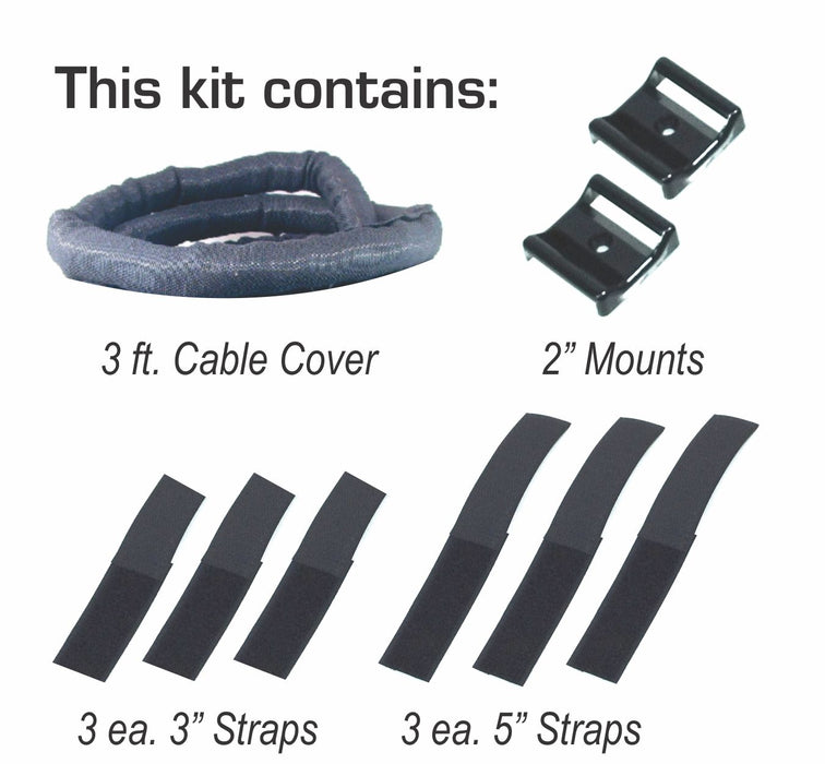 AMERICAN RECORDER SNAKESKIN Flatscreen Cable Management Kit - AMERICAN RECORDER TECHNOLOGIES, INC.