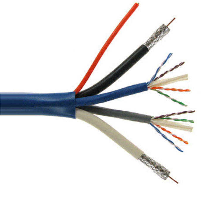 Structured Cable with Dual CAT5E + Dual RG6 Quad + Multimode Fiber - AMERICAN RECORDER TECHNOLOGIES, INC.