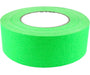 American Recorder 2" x 50 Yards Full Roll Gaffers Tape - Neon Green - AMERICAN RECORDER TECHNOLOGIES, INC.