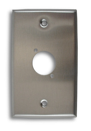 Single Gang, Single Position Empty Stainless Steel Wall Plate - AMERICAN RECORDER TECHNOLOGIES, INC.