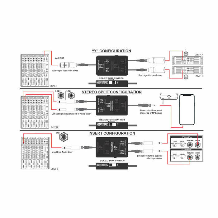 Y-SERT™ 3 in 1 AUDIO INTERFACE ADAPTER - AMERICAN RECORDER TECHNOLOGIES, INC.