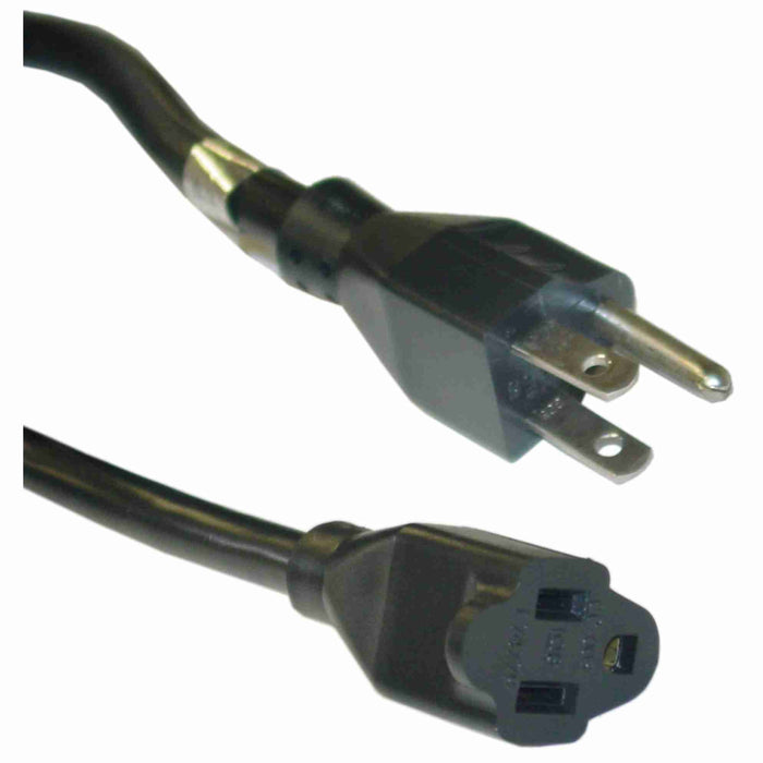 NEMA 5-15 AC Power Extension Cords, Black, 14 awg - UL Listed - AMERICAN RECORDER TECHNOLOGIES, INC.