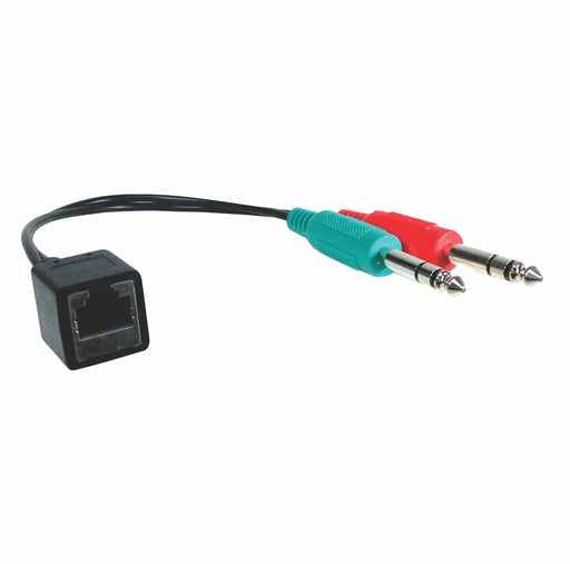 RJ45 (female) to Dual 1/4 inch TRS (male) Adapter Cable for AXIA - AMERICAN RECORDER TECHNOLOGIES, INC.