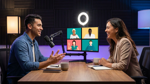 AllCast The All-in-One Streaming System Perfect for Podcast, Streaming & Gaming - Webcam + Ring Light + Mic + Stand - AMERICAN RECORDER TECHNOLOGIES, INC.