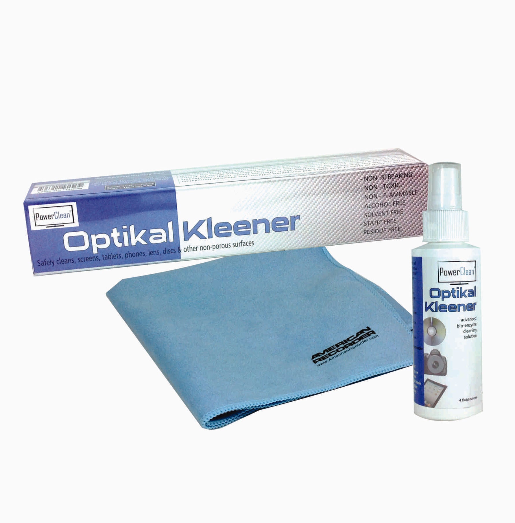 POWERCLEAN Optikal Kleener - SCREEN, LENS CD & DVD Disc Cleaner - Trav ...