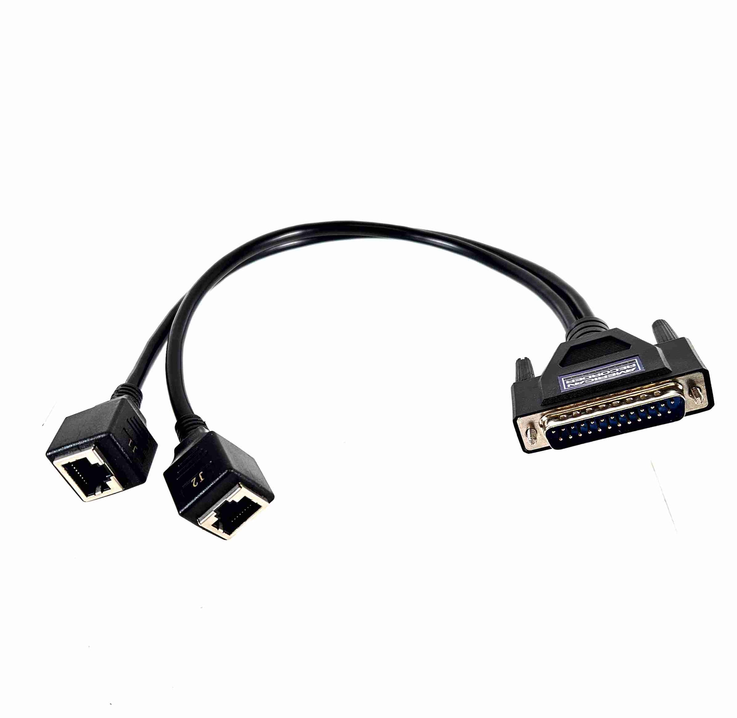 AMERICAN RECORDER DB25 Adapter to Dual RJ45 Pig Tail Leads with TASCAM