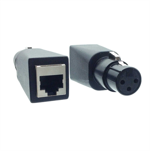 DMX 3 Pin XLR Female to RJ45 Female Adapter - AMERICAN RECORDER TECHNOLOGIES, INC.