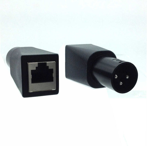 AMERICAN RECORDER DMX 3 Pin XLR Male to RJ45 Female Adapter - AMERICAN RECORDER TECHNOLOGIES, INC.