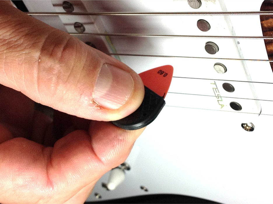 K-GRIP Delrin Guitar Pick with Removable Dynamic Knurl Rubber Grip