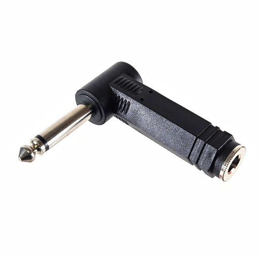 AMERICAN RECODRER 1/4 inch Male TS to 1/4 inch TS Female, Right Angle Adapter - AMERICAN RECORDER TECHNOLOGIES, INC.