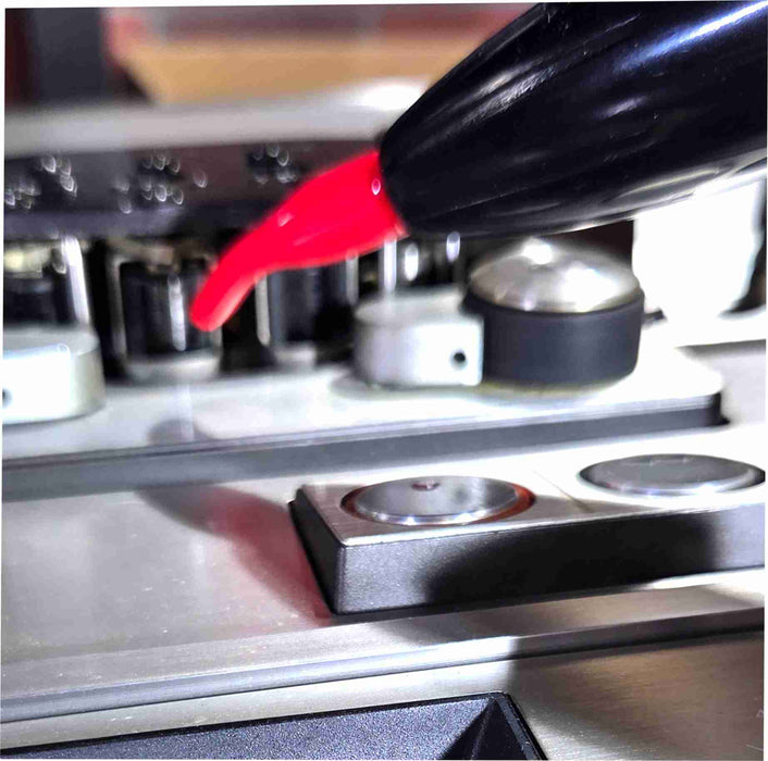 Deluxe AMERICAN RECORDER Tape Recorder Cleaning Kit with CO2 Gas Duster and Hinged Custom Storage Box