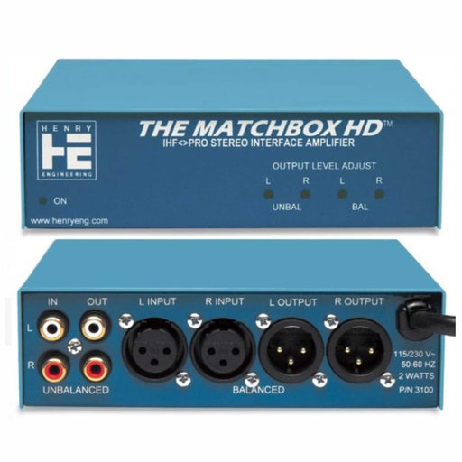 Henry Engineering THE MATCHBOX HD™ BI-DIRECTIONAL STEREO LEVEL & IMPEDANCE INTERFACE - AMERICAN RECORDER TECHNOLOGIES, INC.