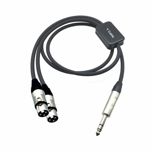 PRO Series Y Cable - 1/4" TRS Male to Dual Female - AMERICAN RECORDER TECHNOLOGIES, INC.