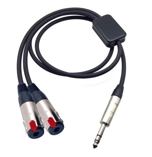 PRO Series Y Cable - TRS Male to Dual TRS Female - AMERICAN RECORDER TECHNOLOGIES, INC.