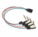 RJ45 Female to 4 each TRS Male Breakout Adapter - Right Angle - AMERICAN RECORDER TECHNOLOGIES, INC.